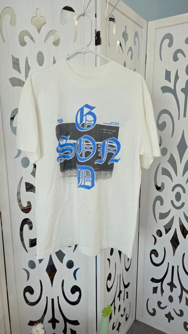 Nas Gods Son Graphic Tee Medium Rap Shirt Double Sided Hip Hop Merch